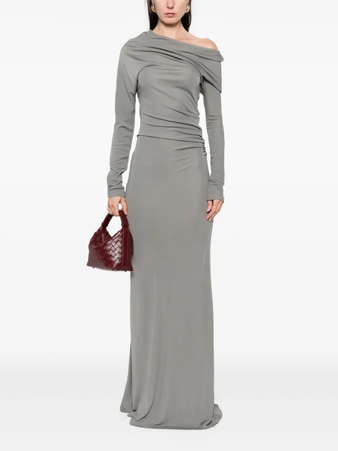 Aya Muse one-shoulder draped maxi dress - Grey - zdjęcie produktu nr 1