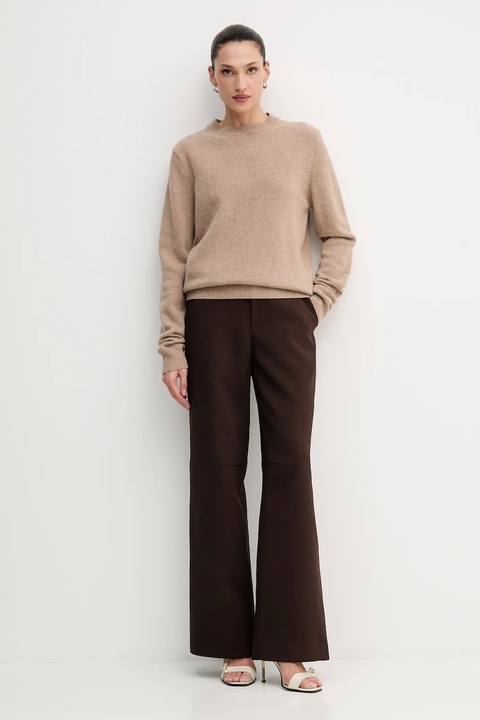 La Mania sweter wełniany MELLOW damski kolor beżowy MELLOW - zdjęcie produktu nr 2