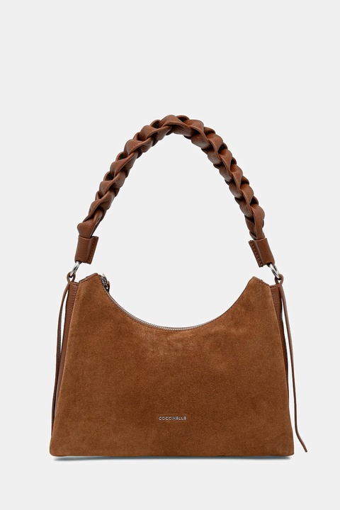 Coccinelle torebka zamszowa BOHEME SUEDE BIMATERIAL kolor brązowy E1.P6P.13.03.01 - zdjęcie produktu nr 1