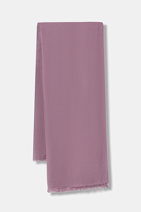 Sisley szal damski kolor fioletowy gładki 6HIKWU024 - zdjęcie produktu nr 1
