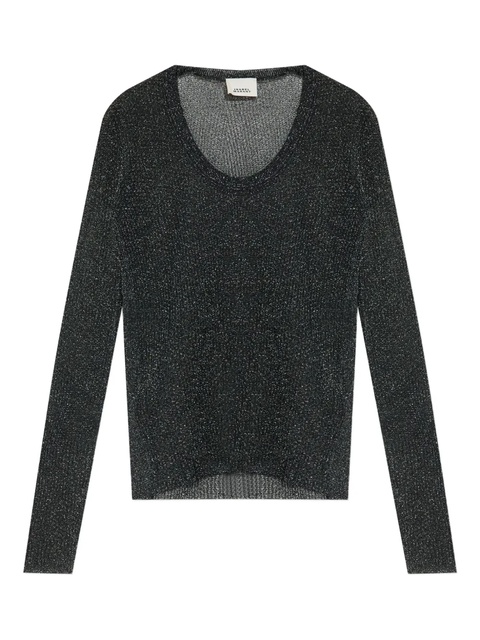 ISABEL MARANT ribbed top - Black - zdjęcie produktu nr 1