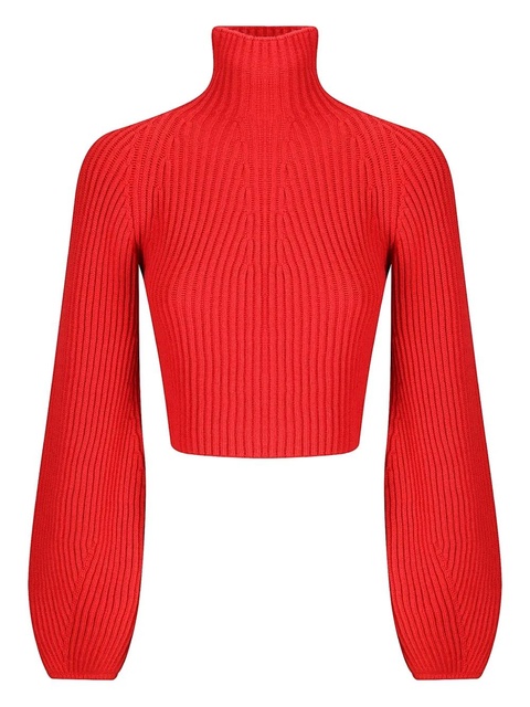 Sportmax ribbed-knit sweater - Red - zdjęcie produktu nr 1
