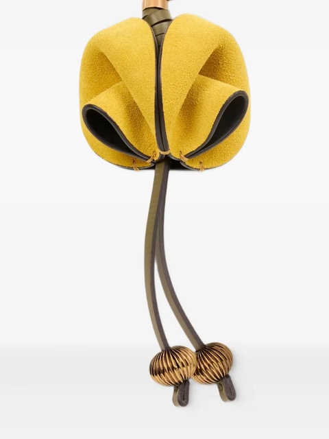 ETRO flower-shaped leather charm - Black - zdjęcie produktu nr 2