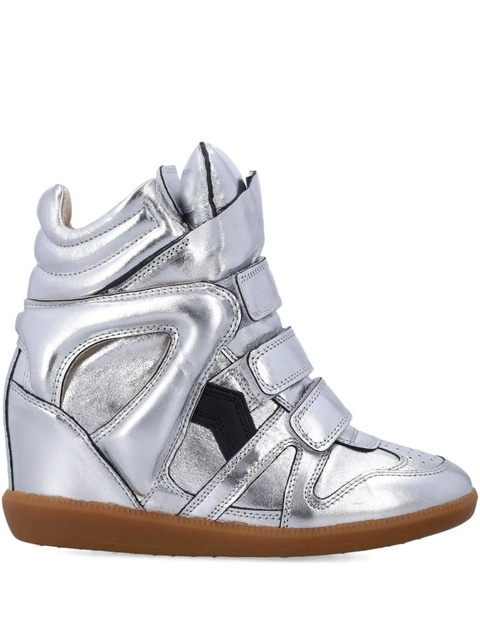 ISABEL MARANT Bekett touch-strap sneakers - Silver - zdjęcie produktu nr 1