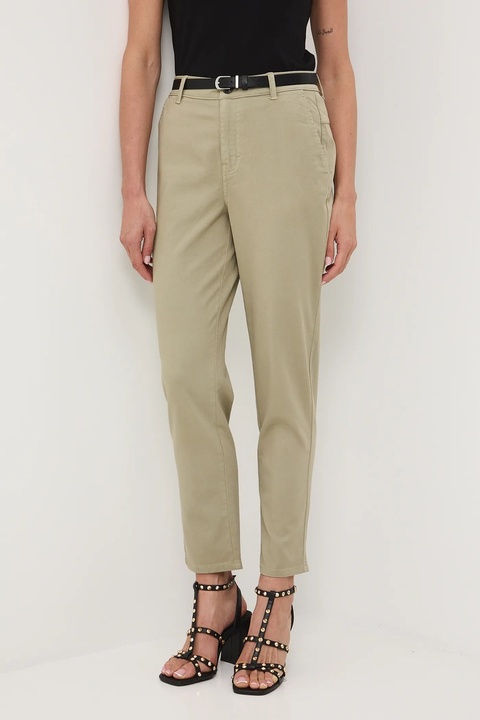 Medicine spodnie damskie kolor czarny fason chinos medium waist - zdjęcie produktu nr 2