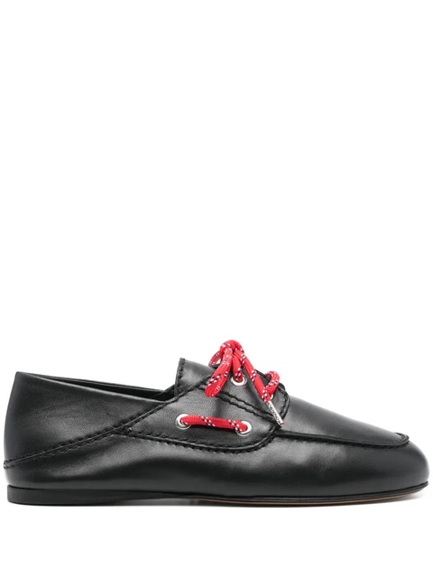 SANDRO leather boat shoes - Black - zdjęcie produktu nr 1