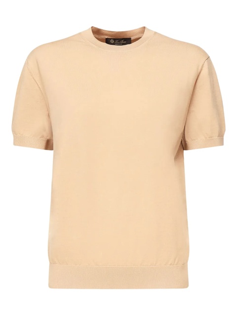 Loro Piana Ice Wish™ short-sleeve cotton T-shirt - Neutrals - zdjęcie produktu nr 2