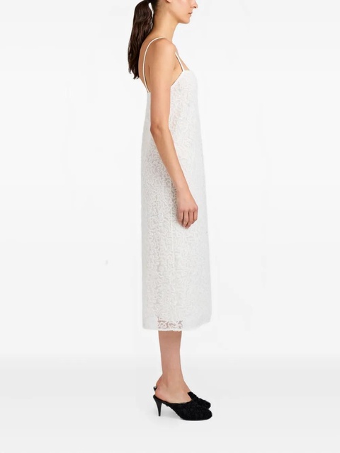 Proenza Schouler Virginie embroidery-detail midi dress - White - zdjęcie produktu nr 1