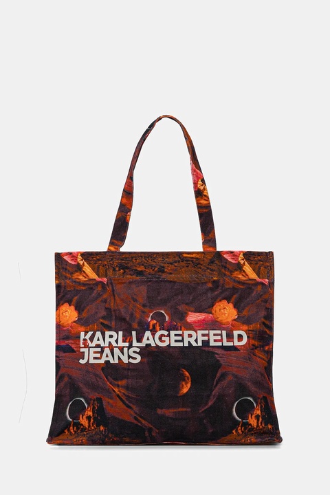 Karl Lagerfeld Jeans torebka kolor fioletowy A4W50041 - zdjęcie produktu nr 1