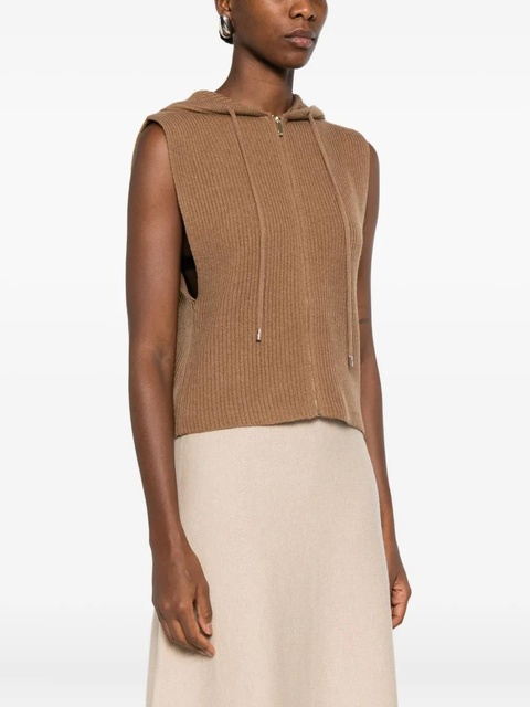 Max Mara hooded zip-front top - Brown - zdjęcie produktu nr 2