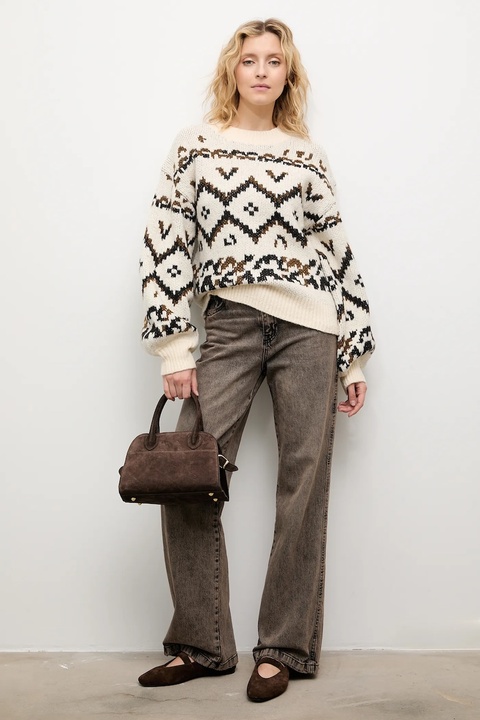 Answear.LAB sweter z wełną damski kolor beżowy ciepły - zdjęcie produktu nr 2