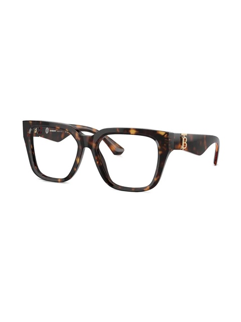 Burberry Eyewear logo-plaque square-frame glasses - Brown - zdjęcie produktu nr 1