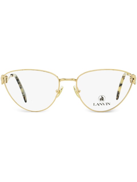 Lanvin logo-engraved cat-eye glasses - Gold - zdjęcie produktu nr 1