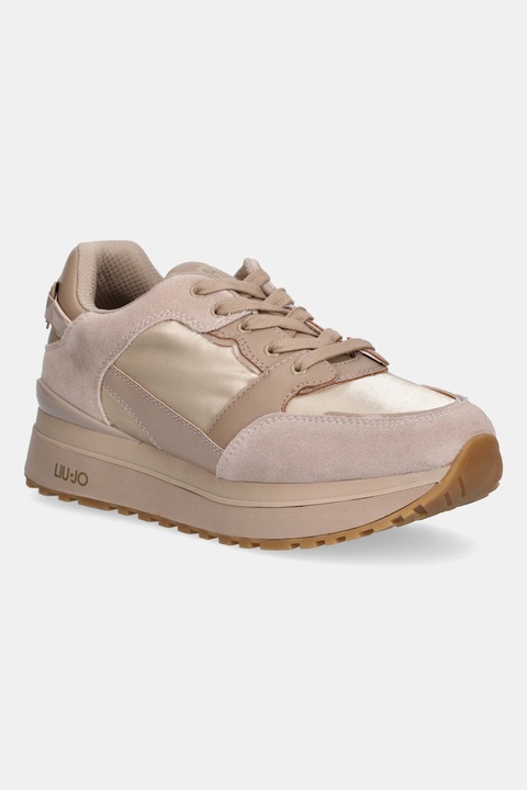 Liu Jo sneakersy LIU JO MAXI WONDER 91 damskie kolor beżowy BF5005PX52251308 - zdjęcie produktu nr 1