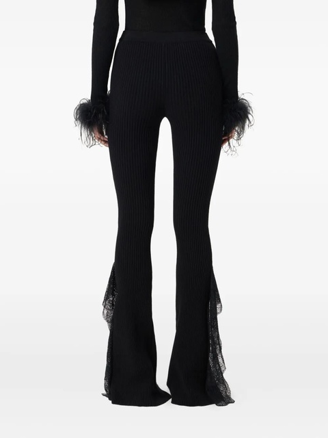 Blumarine lace-detail trousers - Black - zdjęcie produktu nr 2