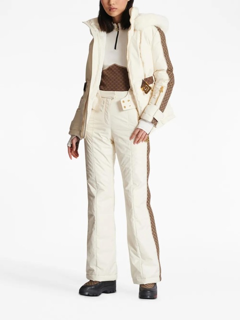 Balmain monogram-stripes ski trousers - White - zdjęcie produktu nr 2