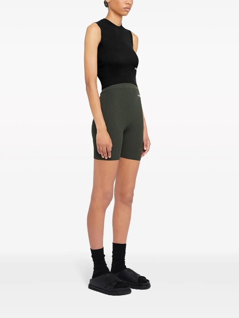 Jil Sander logo-print cotton vest top - Black - zdjęcie produktu nr 2