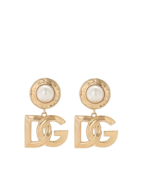 Dolce & Gabbana logo-pendant earrings - Gold - zdjęcie produktu nr 1