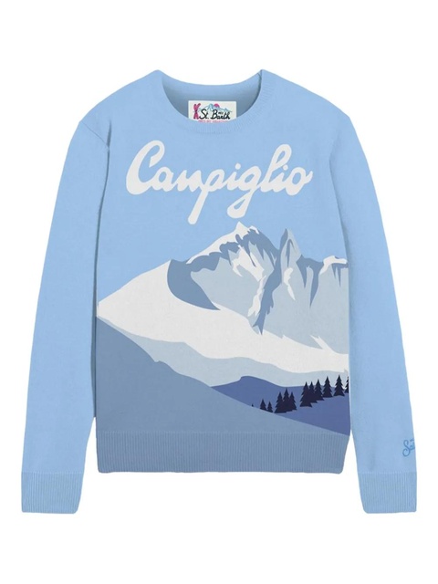 MC2 Saint Barth graphic-print sweater - Blue - zdjęcie produktu nr 1