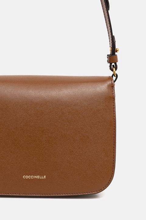 Coccinelle torebka skórzana kolor brązowy E1 SSK 15 01 01 - zdjęcie produktu nr 2