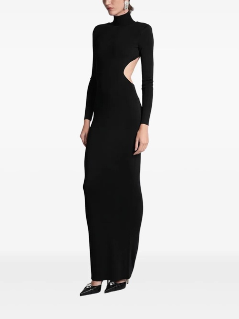 Self-Portrait cut-out roll-neck maxi dress - Black - zdjęcie produktu nr 2