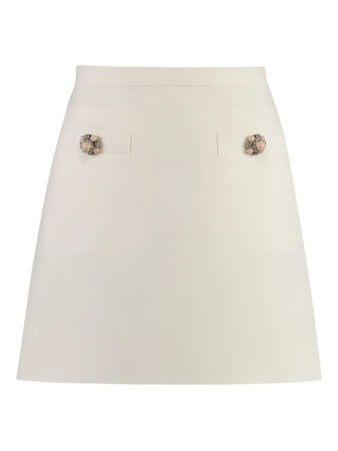 Valentino Garavani crepe couture mini skirt - Neutrals - zdjęcie produktu nr 1