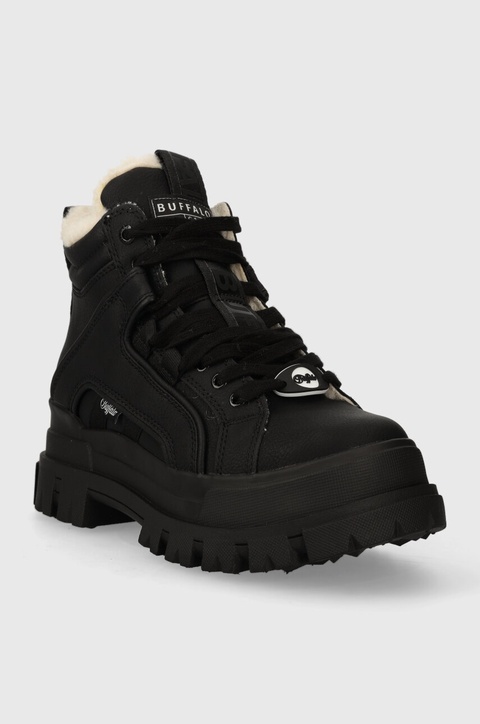 Buffalo sneakersy Aspha Nc Mid Warm kolor czarny 1622186 - zdjęcie produktu nr 2