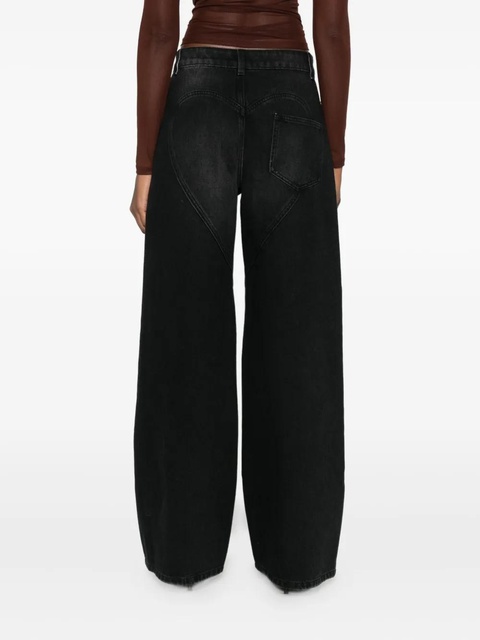 AREA crystal-embellished jeans - Black - zdjęcie produktu nr 2