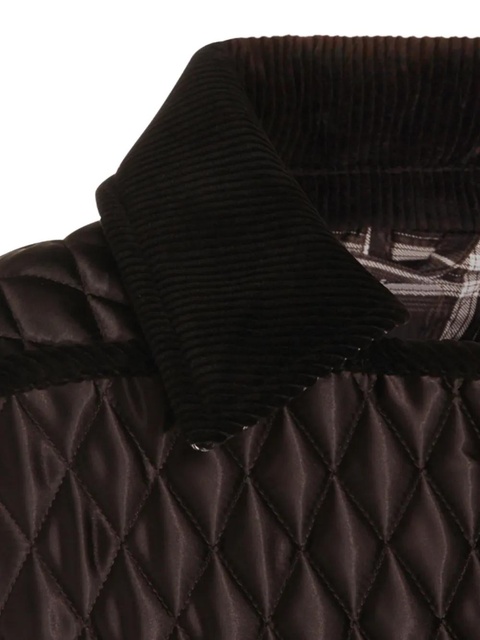 Burberry Quilted corduroy trim jacket - Black - zdjęcie produktu nr 2