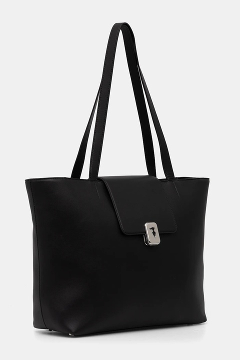 Trussardi torebka skórzana kolor czarny Z605E005982N - zdjęcie produktu nr 2
