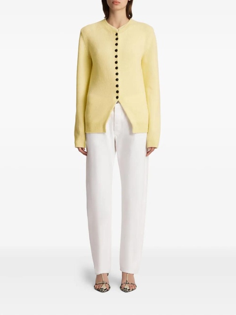 KHAITE Josette button cardigan - Yellow - zdjęcie produktu nr 2