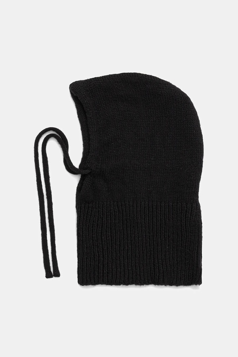 Answear.LAB kaptur z wełną merino kolor czarny - zdjęcie produktu nr 2