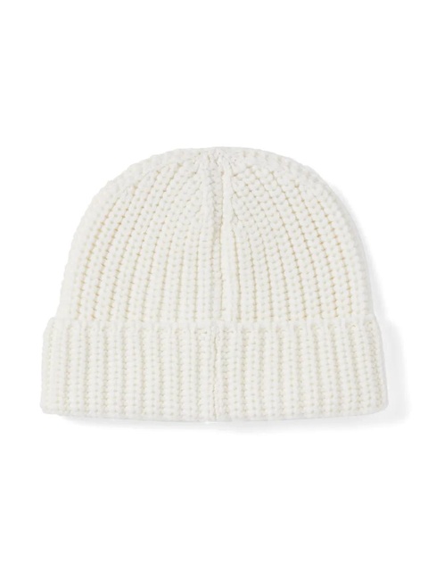 Jimmy Choo logo-embroidered ribbed-knit beanie - White - zdjęcie produktu nr 1