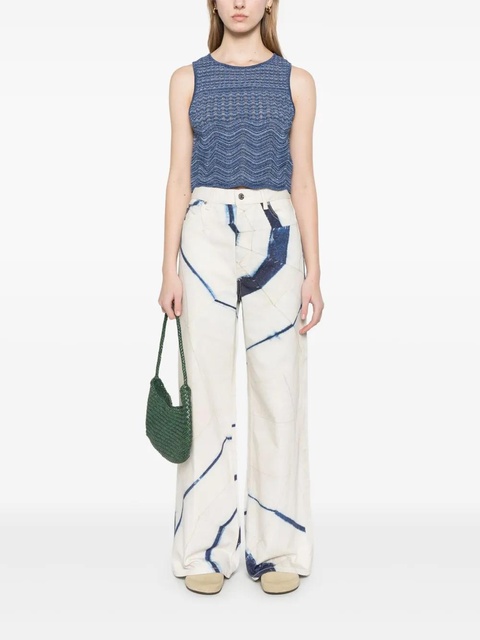 SANDRO x Louise Bourgeois printed jeans - Neutrals - zdjęcie produktu nr 2