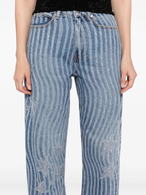 Alexander Wang star-embellished jeans - Blue - zdjęcie produktu nr 2