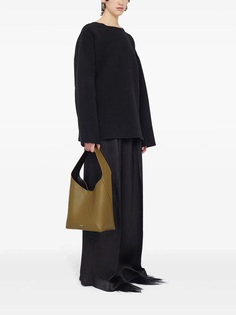 Jil Sander medium Vertigo leather shoulder bag - Green - zdjęcie produktu nr 2