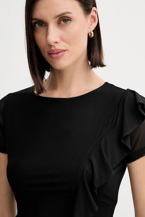 Guess bluzka VERDIANA damska kolor czarny gładka W5YP08 KCZC2 - zdjęcie produktu nr 2
