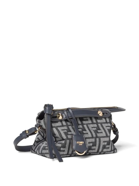 FENDI mini By The Way Soft logo-charm tote bag - Blue - zdjęcie produktu nr 2
