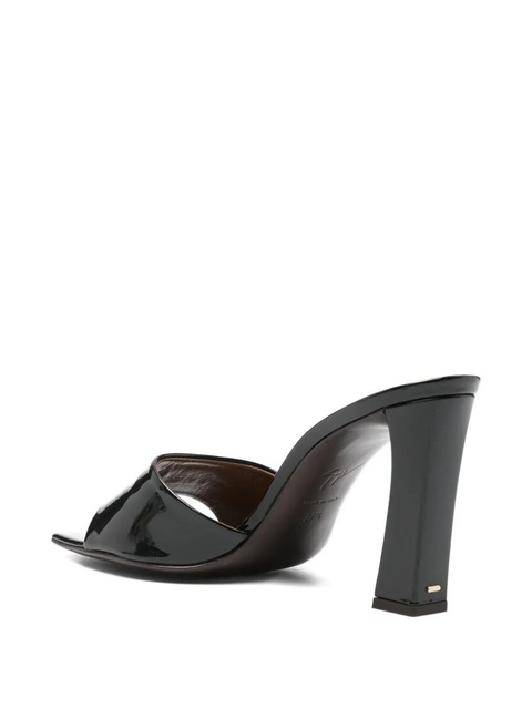 Giuseppe Zanotti block-heel square-toe mules - Black - zdjęcie produktu nr 2