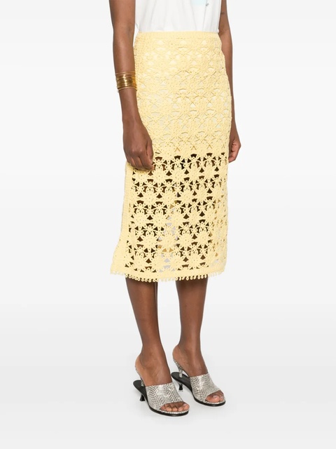Maje sun-patterned midi skirt - Yellow - zdjęcie produktu nr 2