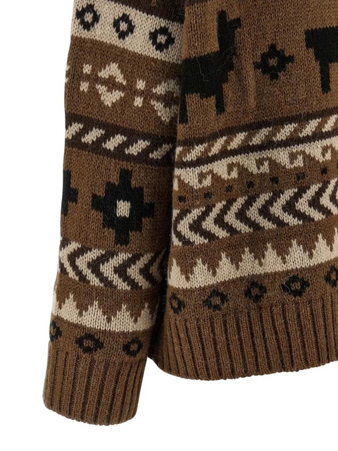 Weekend Max Mara Ovatta jacquard cardigan - Brown - zdjęcie produktu nr 2