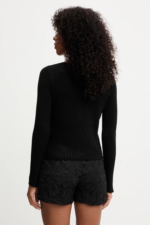 Morgan szorty damskie kolor czarny gładkie high waist SHANTAL - zdjęcie produktu nr 2