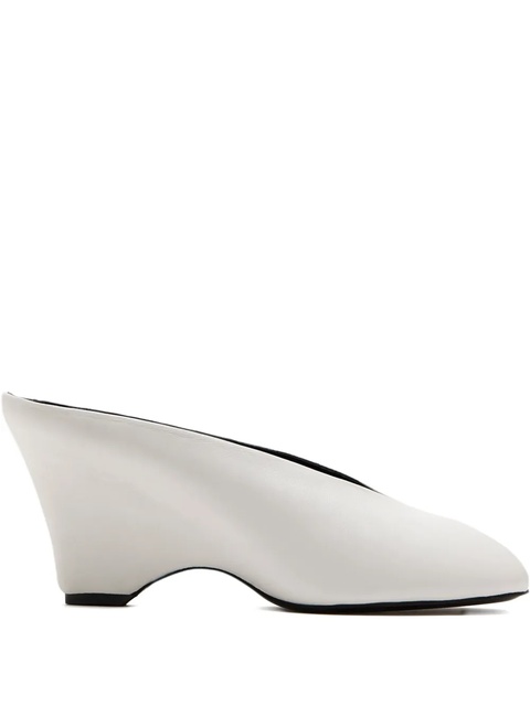 KHAITE 75mm open-toe wedge sandals - White - zdjęcie produktu nr 1