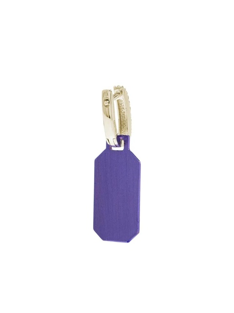 EÉRA 18K gold small Tokyo diamond earring - Purple - zdjęcie produktu nr 2