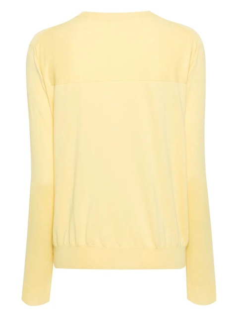 Jil Sander panelled cotton jumper - Yellow - zdjęcie produktu nr 2