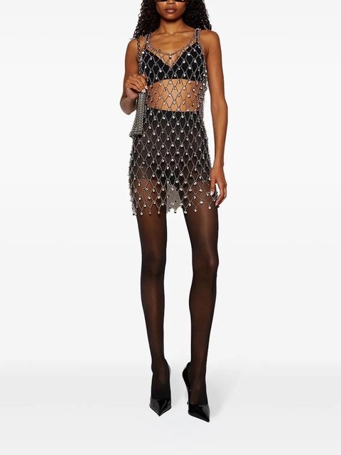 Rabanne embellished-chain dress - Silver - zdjęcie produktu nr 2