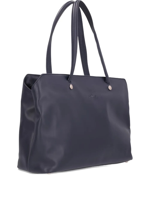 Longchamp Le Foulonné leather tote bag - Black - zdjęcie produktu nr 1