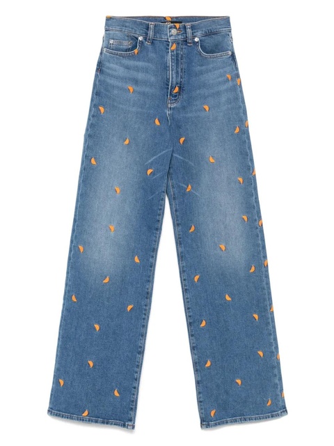 Maje fruit-embroidery jeans - Blue - zdjęcie produktu nr 1