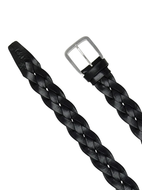 Proenza Schouler wide-braid leather belt - Black - zdjęcie produktu nr 2
