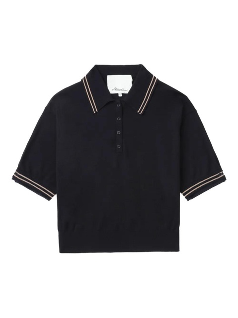 3.1 Phillip Lim short-sleeve polo shirt - Blue - zdjęcie produktu nr 1